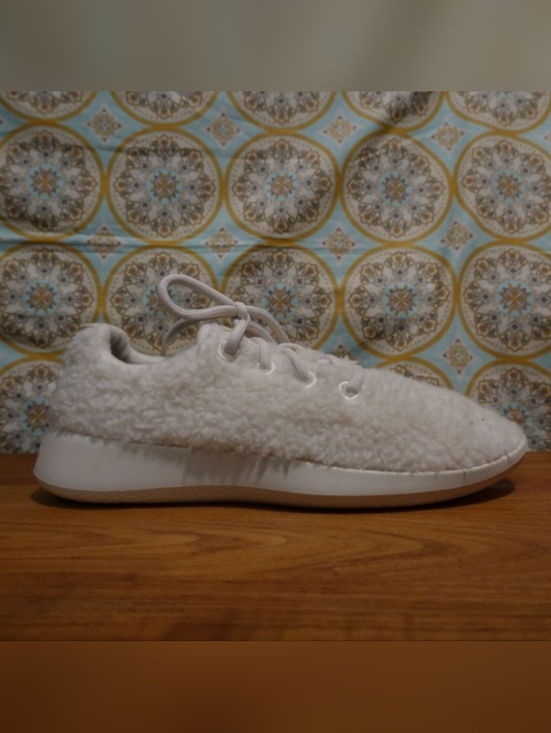 allbirds Shoes - ALLBIRDS White Teddy Bear Wool Sneakers, size 8